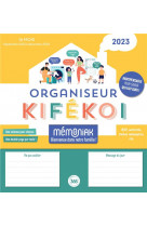 Organiseur memoniak kifekoi, calendrier mensuel en colonnes (sept. 2022- dec. 2023)