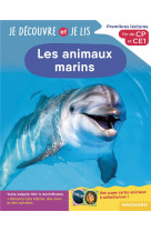 Je decouvre et je lis cp et ce1 - les animaux marins - premieres lectures, premieres decouvertes