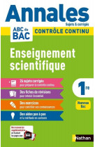Annales abc du bac 2024 - enseignement scientifique 1re - corrige - vol11