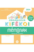Organiseur memoniak kifekoi, calendrier mensuel en colonnes (sept. 2023- dec. 2024)