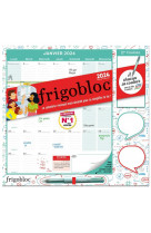 Frigobloc mensuel 2024 avec stylo 4 couleurs (de janv. a dec. 2024)