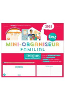 Mini-organiseur familial memoniak, calendrier familial mensuel (sept. 2024- dec. 2025)