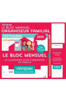 Le bloc mensuel organiseur familial memoniak, calendrier (sept. 2024 - dec. 2025)
