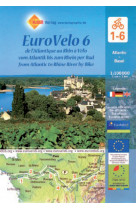 Eurovélo 6 (lot de 6 cartes sous blister)