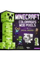 Minecraft - coloriages mob pixels - creeper