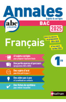 Annales bac français 2025