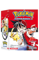 Coffret pokémon la grande aventure (tomes 1-2-3 + guide pokémon)