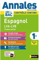 Annales abc du bac 2024 espagnol 1re - corrigé