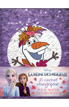 La reine des neiges 2 - carnet à sequins - disney