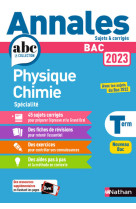 Annales bac 2023 physique chimie terminale - corrigé