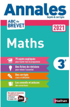 Annales brevet 2021 maths - corrigé