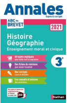 Annales brevet 2021 histoire géographie enseignement moral et civique - corrigé