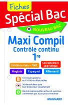 Spécial bac maxi compil de fiches contrôle continu 1re