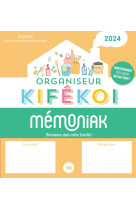 Organiseur mémoniak kifékoi, calendrier mensuel en colonnes (sept. 2023- déc. 2024)