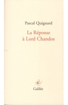 La réponse à lord chandos