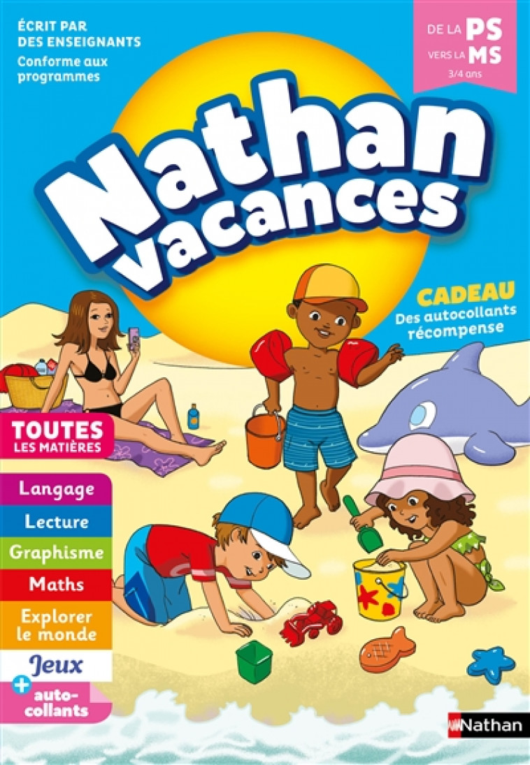 NATHAN VACANCES MATERNELLE PS VERS LA MS 3/4 ANS - SERRES CATHERINE - CLE INTERNAT
