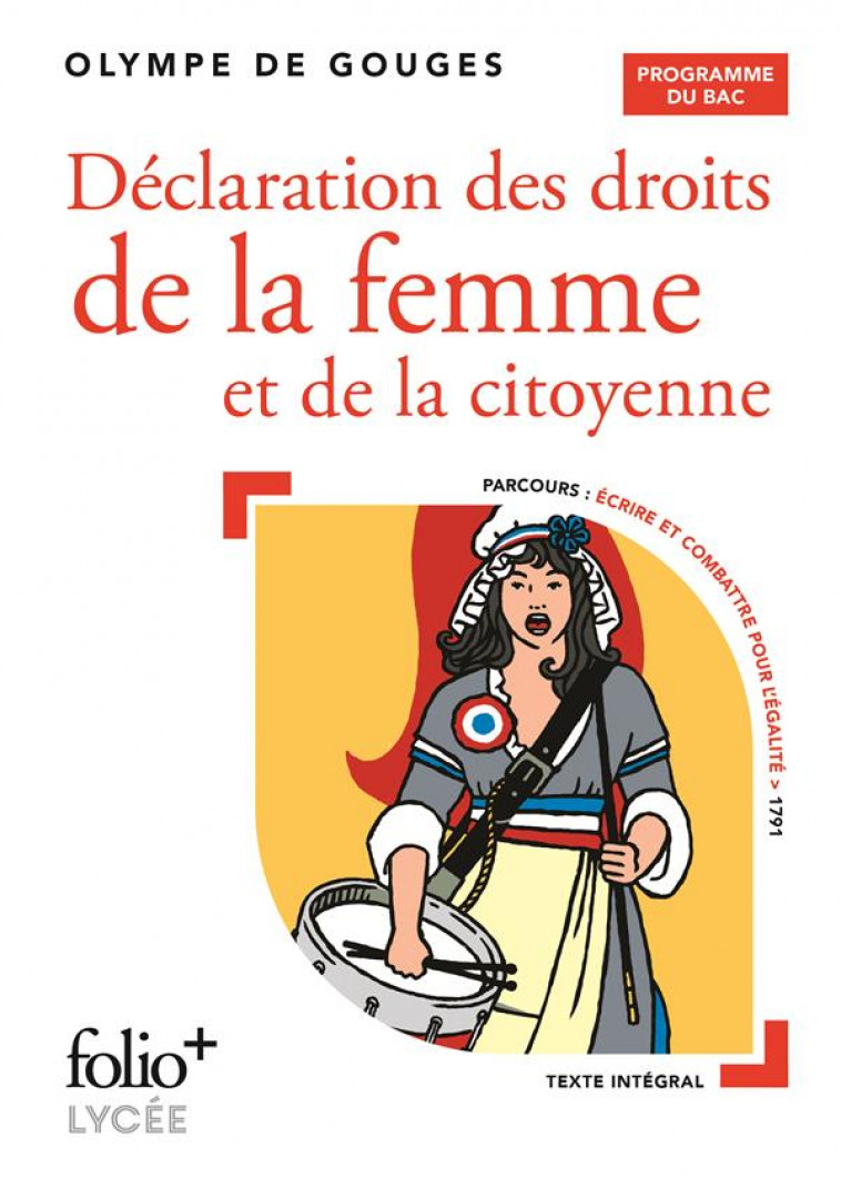 DECLARATION DES DROITS DE LA FEMME ET DE LA CITOYENNE - BAC 2023 - GOUGES OLYMPE DE - GALLIMARD