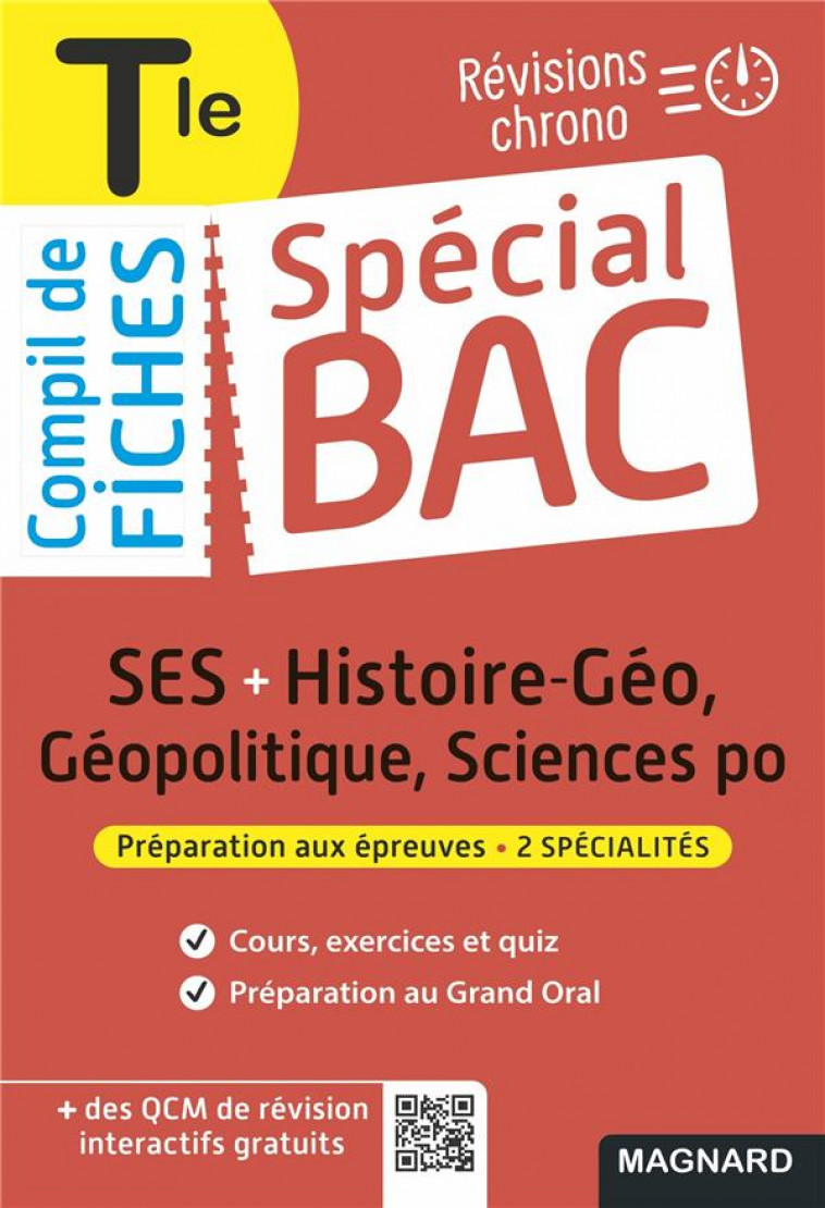SPECIAL BAC COMPIL DE FICHES SES-HISTOIRE-GEO-GEOPOLITIQUE-SCIENCES PO TLE BAC 2023 - TOUT LE PROGRA - MATTERN/CHARLES - MAGNARD