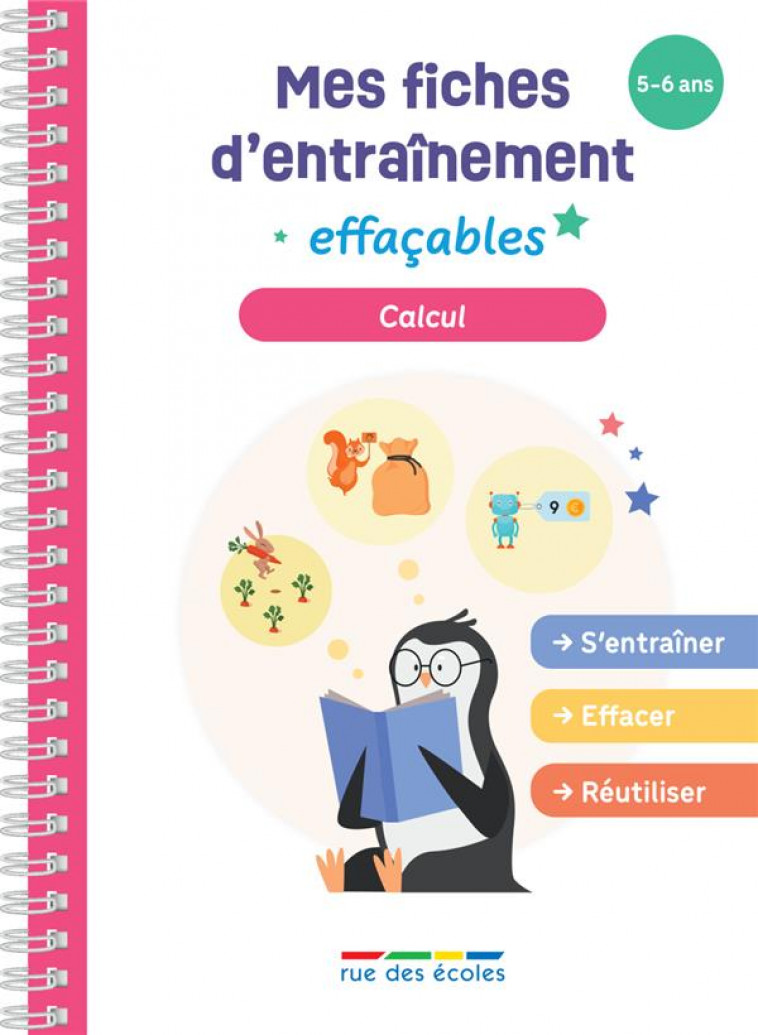 MES FICHES D ENTRAINEMENT EFFACABLES - CALCUL - COLLECTIF - ANNALES-RDECOLE