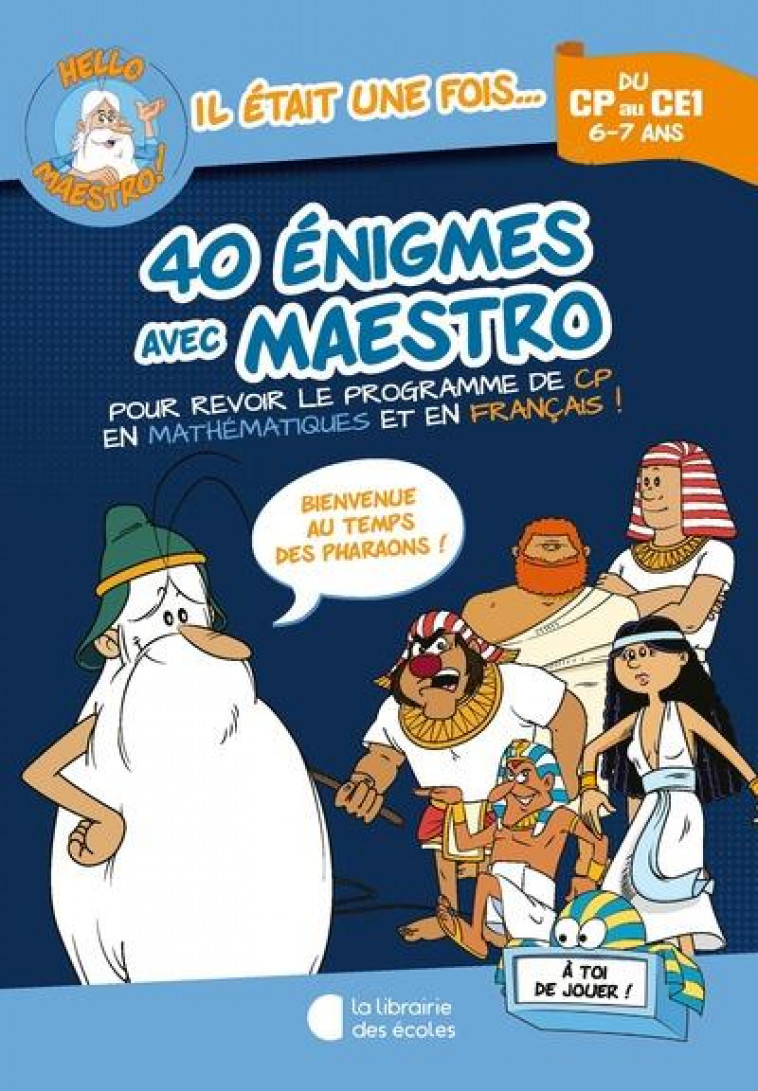 HELLO MAESTRO ! 40 ENIGMES AVEC MAESTRO CP-CE1 - CLUZEL VALERIE - ECOLES PARIS