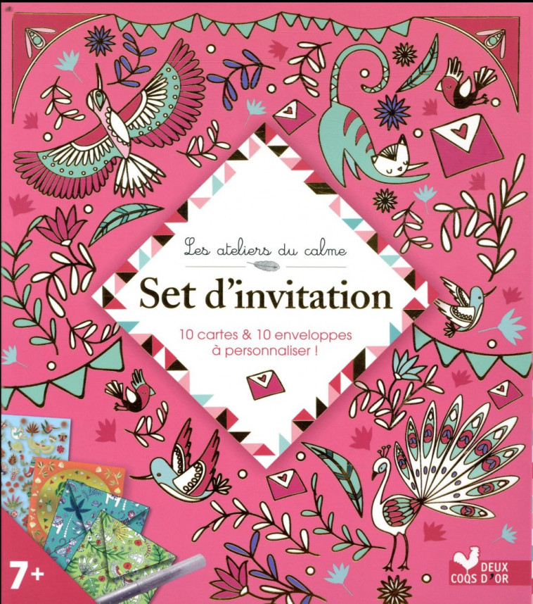 SET D'INVITATION - BOITE CREATIVE - PAGE ALICE - HACHETTE