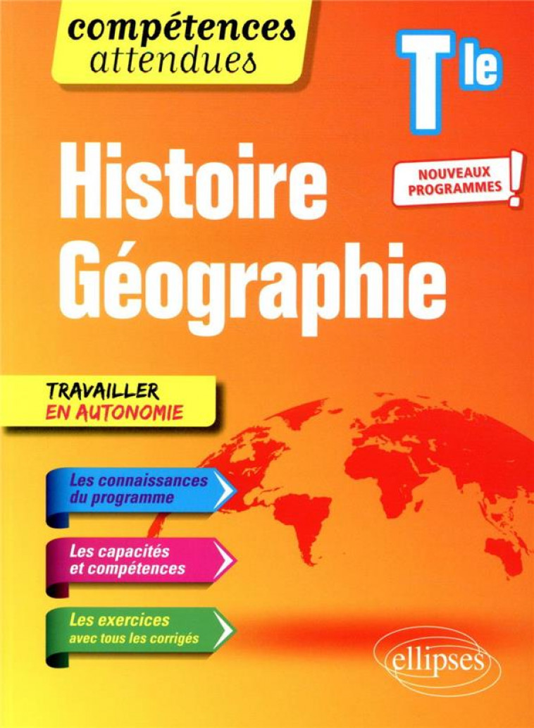 HISTOIRE GEOGRAPHIE - TERMINALE - NOUVEAUX PROGRAMMES - RABOT BRICE - ELLIPSES MARKET