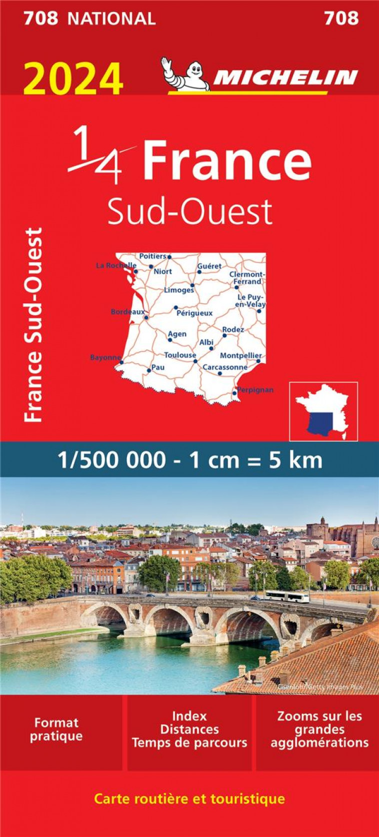 CARTE FRANCE SUD-OUEST 2024 MICHELIN - XXX - MICHELIN