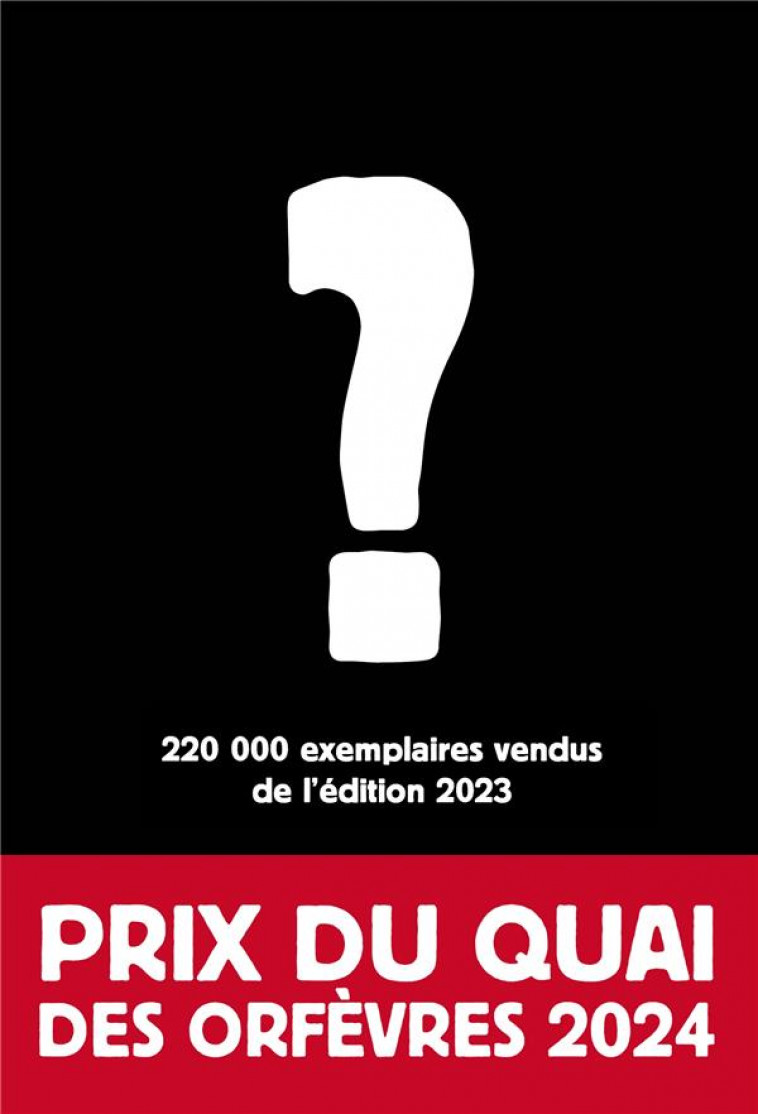PRIX DU QUAI DES ORFEVRES 2024 - ANONYME XXX - FAYARD