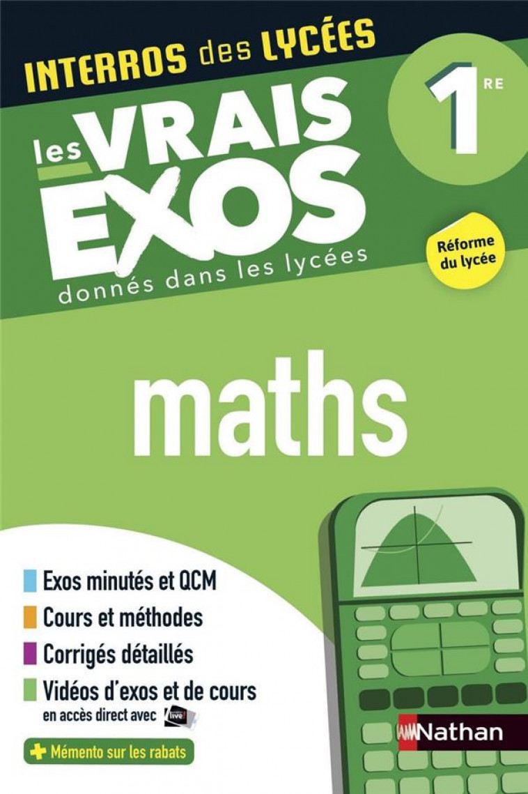 INTERROS DES LYCEES MATHS LES VRAIS EXOS DONNES DANS LES LYCEES 1RE - CROUZIER/EYNARD - CLE INTERNAT