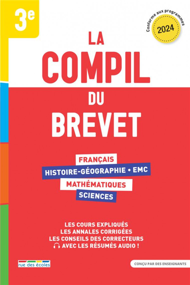 LA COMPIL DU BREVET 2024 - TOUS LES OUTILS, TOUTES LES MATIERES - COLLECTIF - ANNALES-RDECOLE