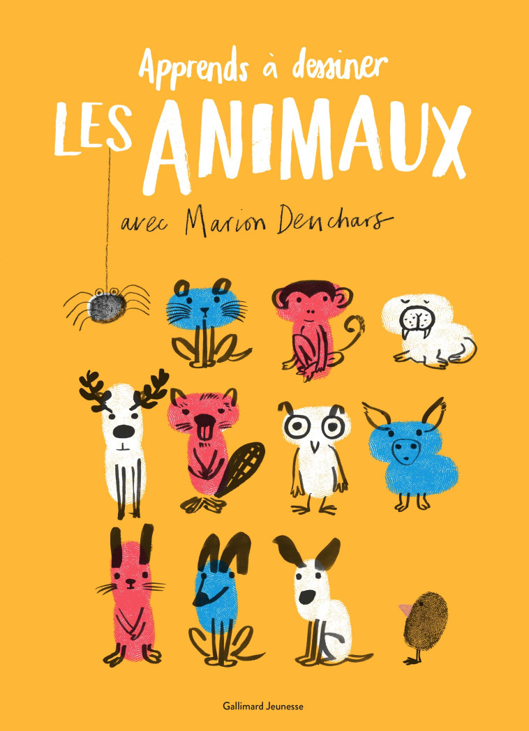 UN LIVRE D-ACTIVITES ARTISTIQUES - APPRENDS A DESSINER LES ANIMAUX AVEC MARION DEUCHARS -  MARION DEUCHARS, Marion Deuchars, Emmanuelle Casse-Castric - GALLIMARD JEUNE