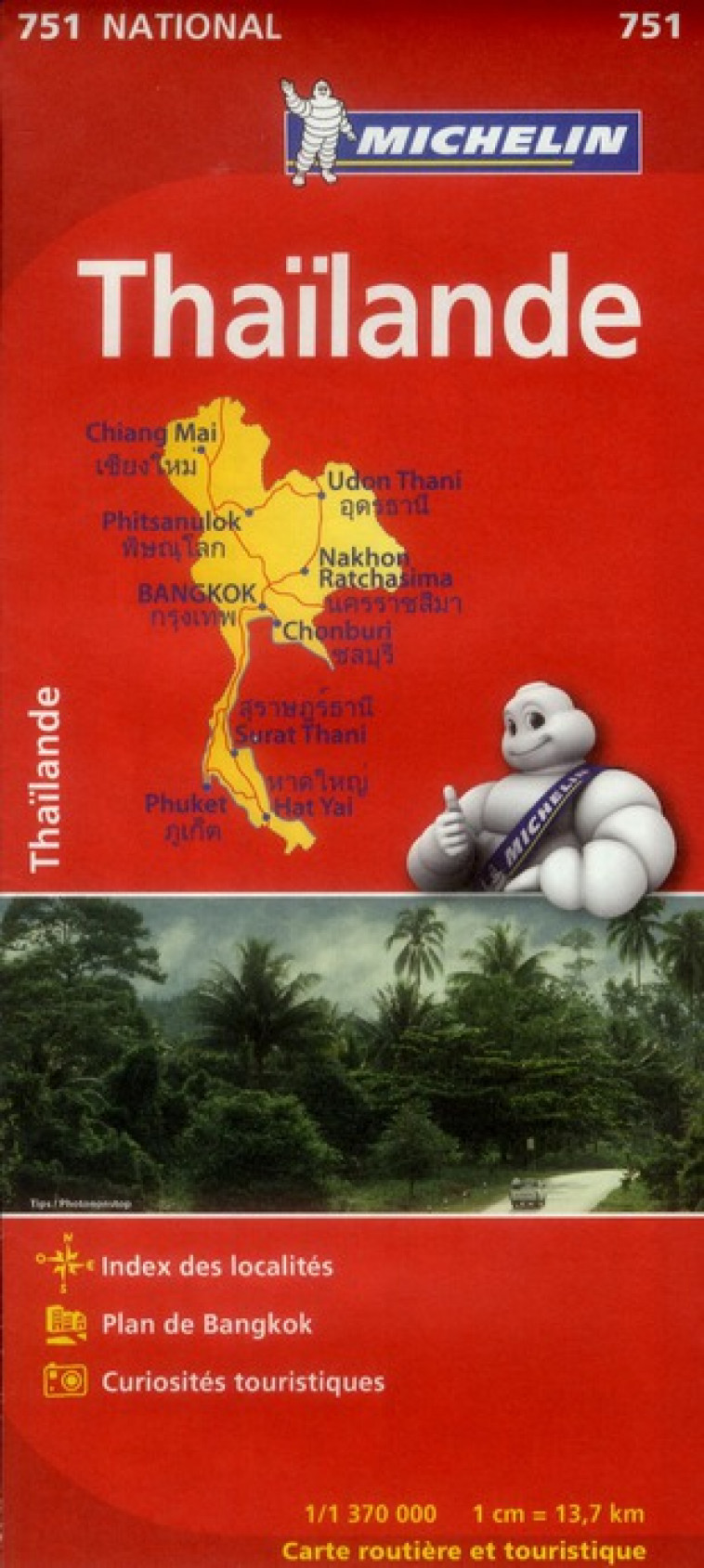 CARTE NATIONALE THAILANDE / THAILAND - XXX - MICHELIN