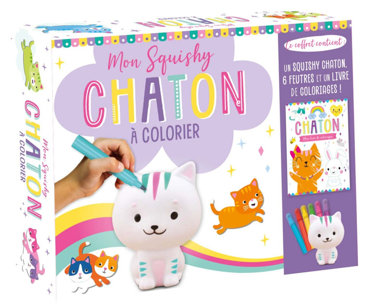 MON SQUISHY À COLORIER - CHATON - Atelier Cloro Atelier Cloro, Atelier Cloro  - 1 2 3 SOLEIL