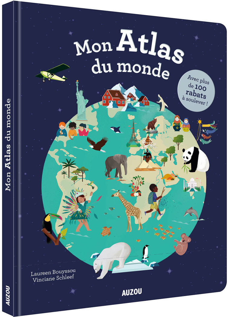 MON ATLAS DU MONDE - Bouyssou Laureen, Schleef Vinciane - AUZOU