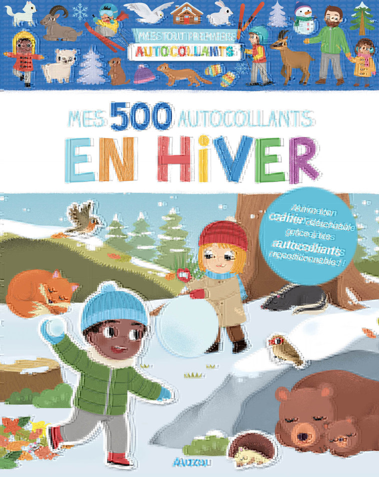 MES TOUT PREMIERS AUTOCOLLANTS - 500 AUTOCOLLANTS - EN HIVER - Wu Yi-hsuan - AUZOU