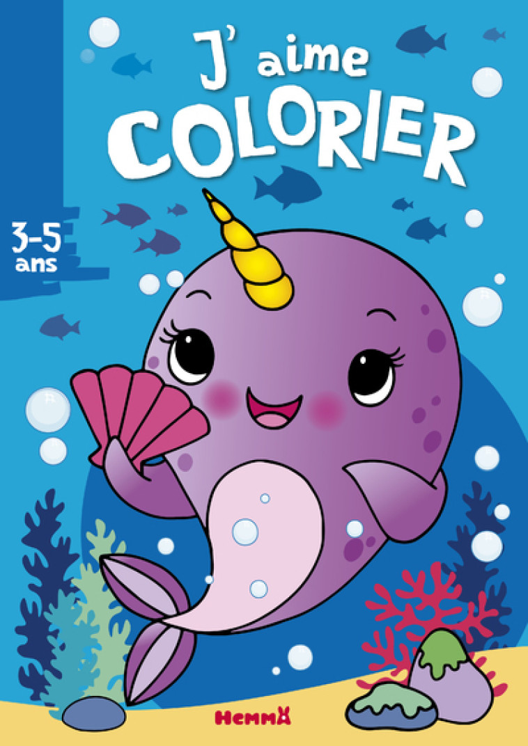 J'aime colorier (3-5 ans) (Licorne des mers) - Nadine Piette - HEMMA