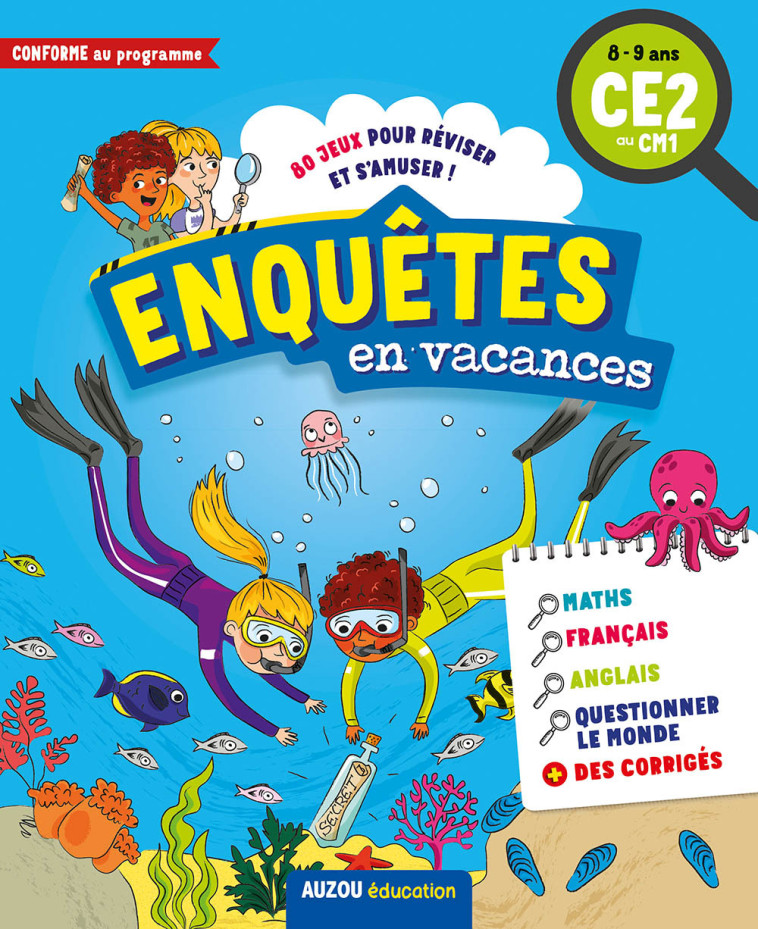 ENQUÊTES EN VACANCES - CE2 AU CM1 - Alice Turquois - AUZOU