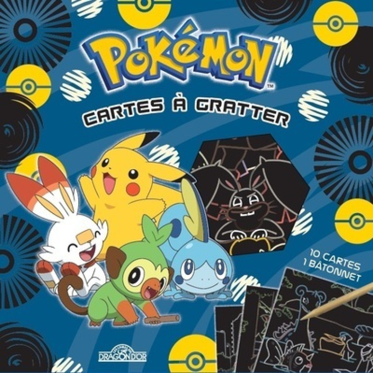 Pokémon - Cartes à gratter Pikachu et les starters de Galar - The Pokémon Company The Pokémon Company,  The Pokémon Company - DRAGON D OR