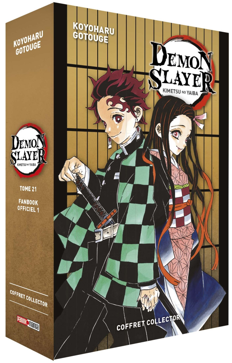 Coffret Demon Slayer T21 + Fanbook N°01 - Koyoharu Gotouge - PANINI