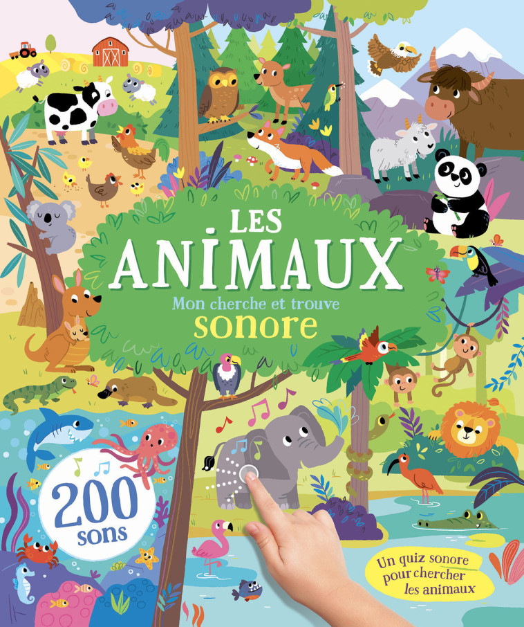 LES ANIMAUX - MON CHERCHE ET TROUVE SONORE - Collectif Collectif,  Collectif - 1 2 3 SOLEIL