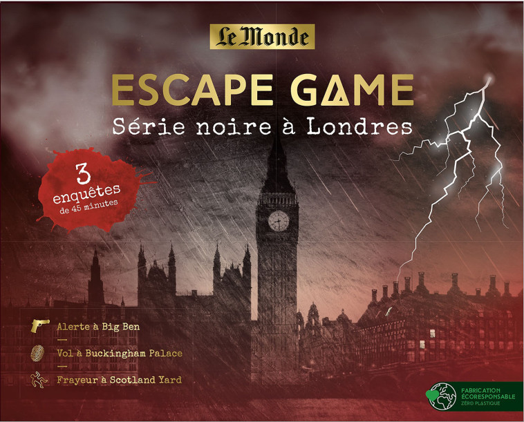 ESCAPE GAME - SERIE NOIRE A LONDRES -  Collectif - EDITIONS PRISMA