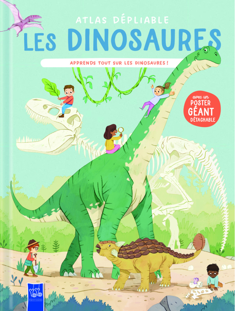 Atlas dépliable- Les dinosaures - Simone Fumagalli - YOYO