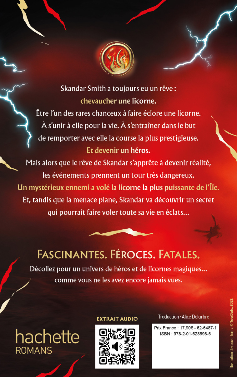 Skandar et le vol de la licorne - Tome 1 - Alice Delarbre - HACHETTE ROMANS