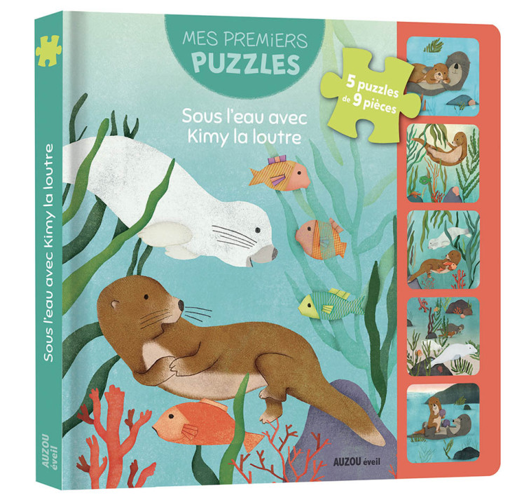 MES PREMIERS PUZZLES - SOUS L'EAU AVEC KIMY LA LOUTRE - Céline Potard, Maud Legrand - AUZOU