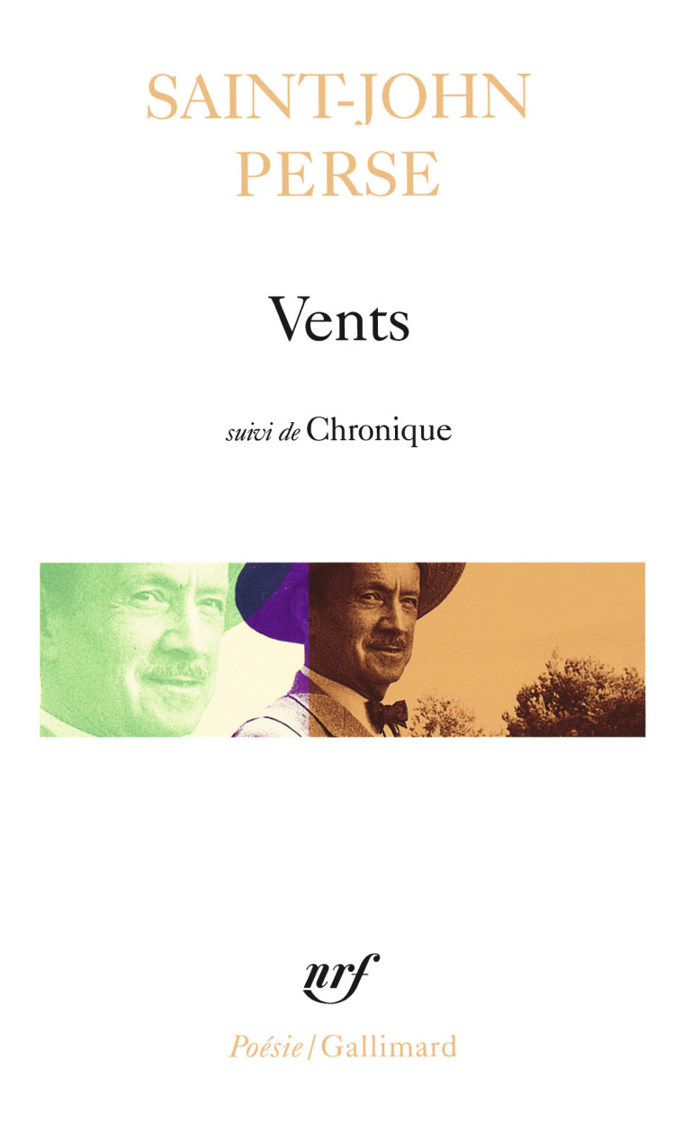 VENTS / CHRONIQUE /CHANT POUR UN EQUINOXE -  Saint-John Perse - GALLIMARD