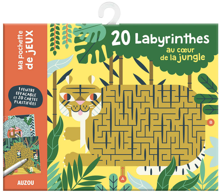 MA POCHETTE DE JEUX - 20 LABYRINTHES AU COEUR DE LA JUNGLE - Loulou & Tummie Loulou & Tummie,  Loulou & Tummie - AUZOU