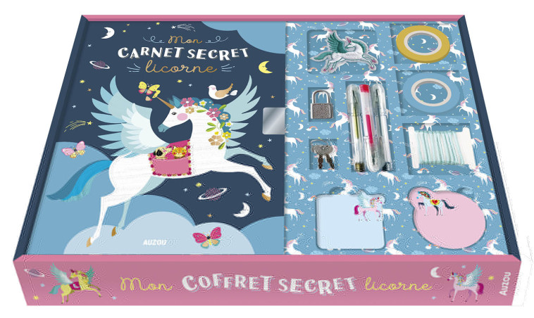 MA PAPETERIE CRÉATIVE - MON COFFRET SECRET LICORNE - Ellen GIGGENBACH, Ellen GIGGENBACH - AUZOU