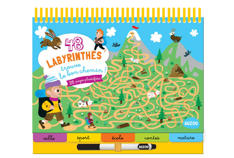 48 LABYRINTHES - TROUVE LE BON CHEMIN ! - Collectif Collectif - AUZOU