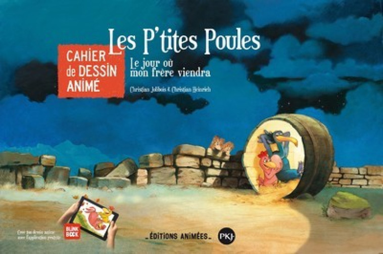 Les P'tites Poules - Cahier de dessin animé - Christian Heinrich, Christian Jolibois - POCKET JEUNESSE