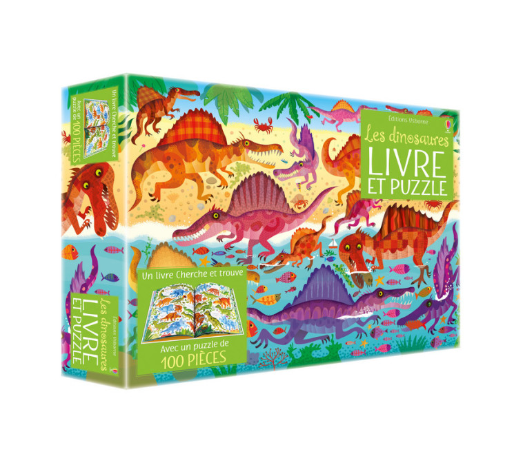 Coffret Les dinosaures (Livre + puzzle de 100 pièces) - Kirsteen Robson - USBORNE